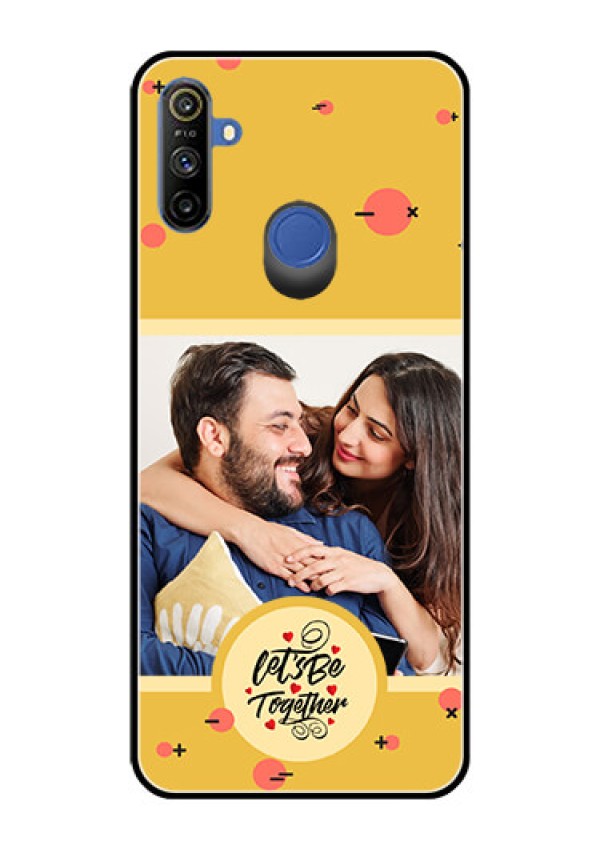 Narzo 20A Photo Printing on Glass Case - Lets be Together Design