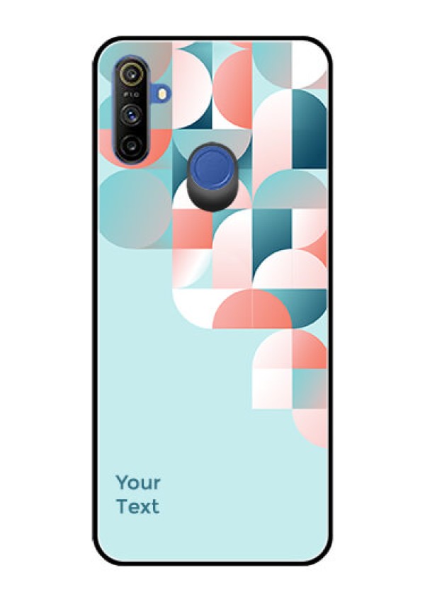 Narzo 20A Custom Glass Phone Case - Stylish Semi-circle Pattern Design
