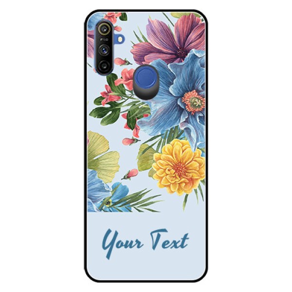 Narzo 20A Custom Glass Mobile Case - Stunning Watercolored Flowers Painting Design Narzo 20A Custom Glass Mobile Case - Stunning Watercolored Flowers Painting Design