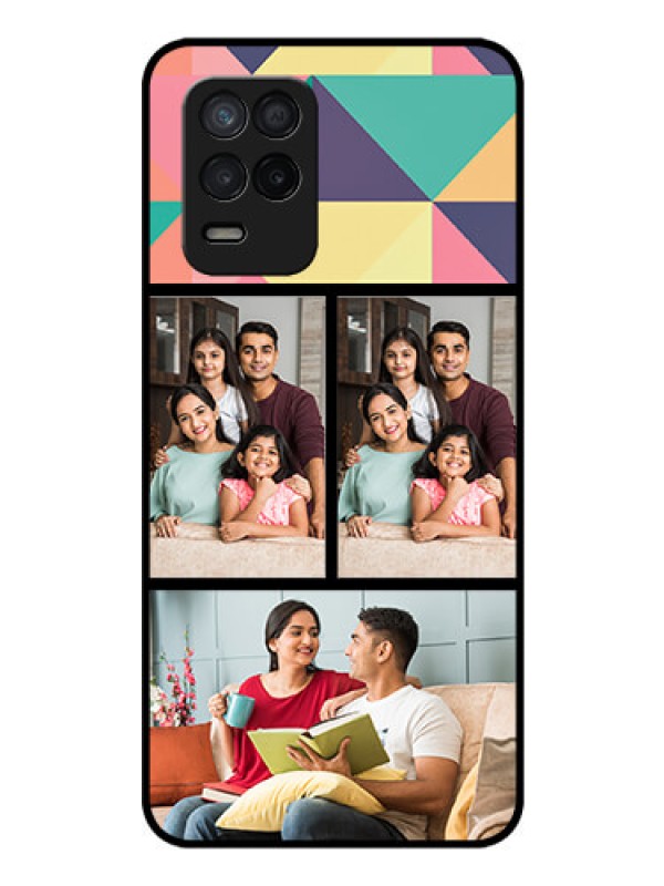 Custom Realme Narzo 30 5G Custom Glass Phone Case - Bulk Pic Upload Design
