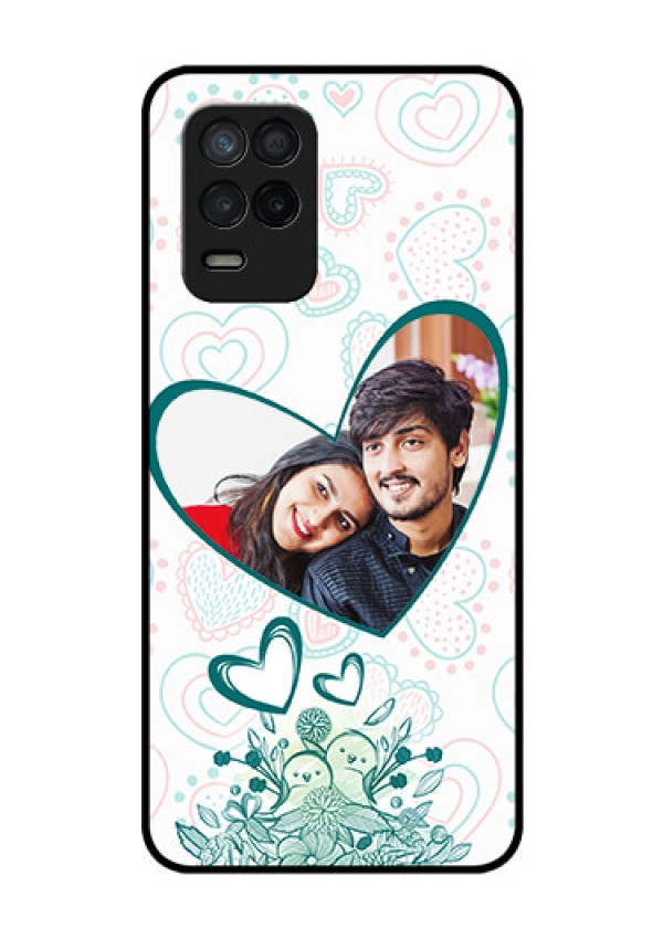 Realme Narzo 30 5G Photo Printing on Glass Case - Premium Couple Design