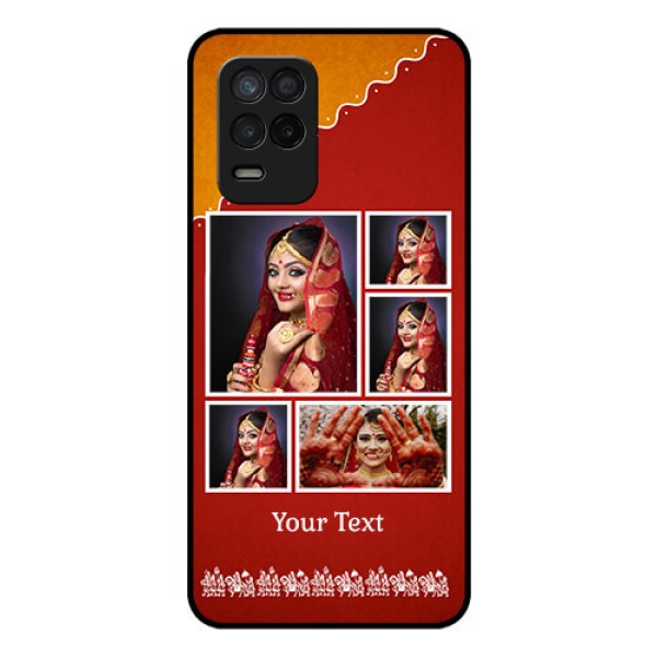 Realme Narzo 30 5G Personalized Glass Phone Case - Wedding Pic Upload Design Realme Narzo 30 5G Personalized Glass Phone Case - Wedding Pic Upload Design