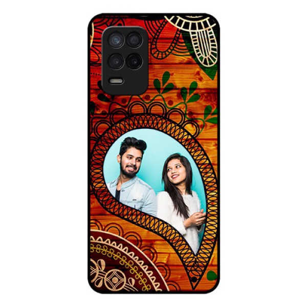 Realme Narzo 30 5G Personalized Glass Phone Case - Abstract Colorful Design Realme Narzo 30 5G Personalized Glass Phone Case - Abstract Colorful Design