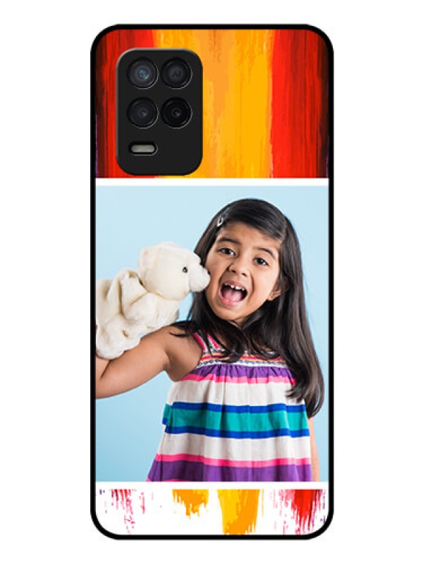Custom Realme Narzo 30 5G Personalized Glass Phone Case - Multi Color Design