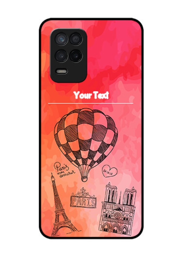 Realme Narzo 30 5G Custom Glass Phone Case - Paris Theme Design