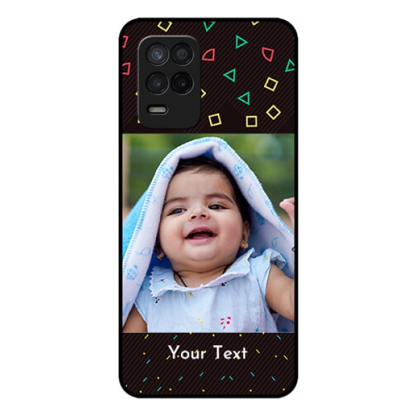 Realme Narzo 30 5G Custom Glass Phone Case - with confetti birthday design Realme Narzo 30 5G Custom Glass Phone Case - with confetti birthday design