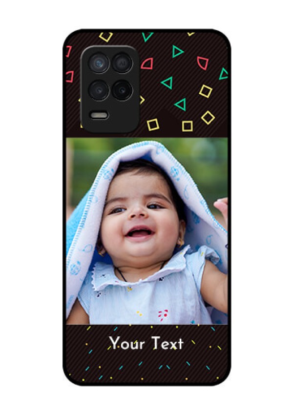 Realme Narzo 30 5G Custom Glass Phone Case - with confetti birthday design