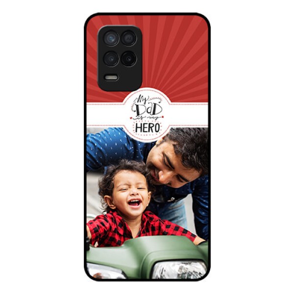 Realme Narzo 30 5G Photo Printing on Glass Case - My Dad Hero Design