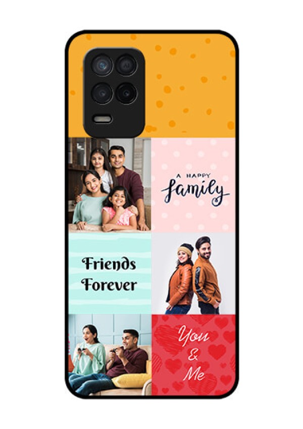 Realme Narzo 30 5G Personalized Glass Phone Case - Images with Quotes Design