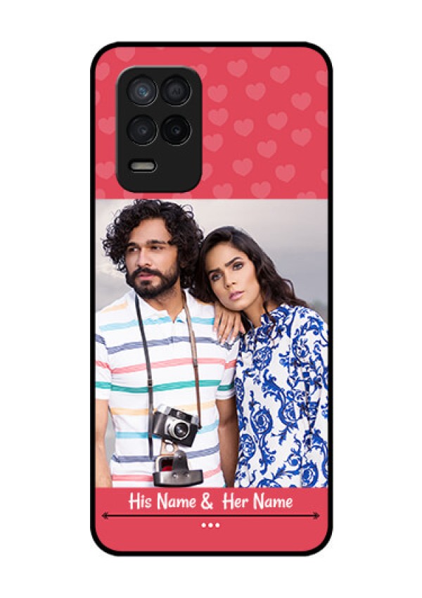 Realme Narzo 30 5G Photo Printing on Glass Case - Simple Love Design