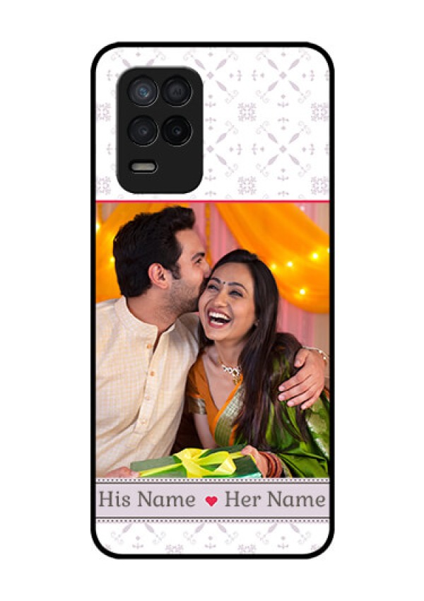 Realme Narzo 30 5G Custom Glass Mobile Case - with Photo and Ethnic Design