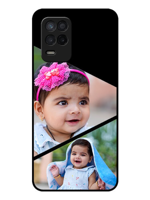 Custom Realme Narzo 30 5G Custom Glass Phone Case - Semi Cut Design