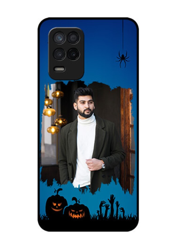 Realme Narzo 30 5G Photo Printing on Glass Case - with pro Halloween design 