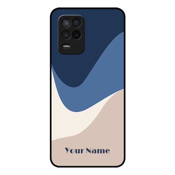 Narzo 30 5G Custom Glass Phone Case - Abstract Drip Art Design Narzo 30 5G Custom Glass Phone Case - Abstract Drip Art Design