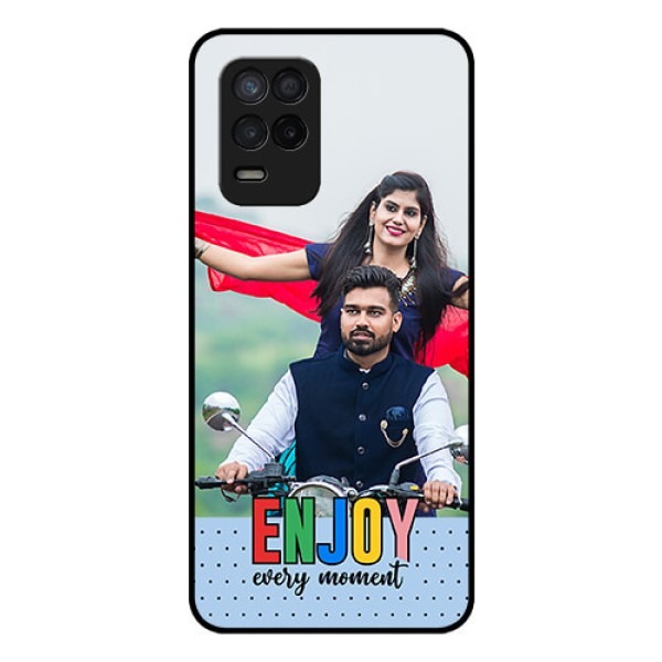 Narzo 30 5G Photo Printing on Glass Case - Enjoy Every Moment Design Narzo 30 5G Photo Printing on Glass Case - Enjoy Every Moment Design