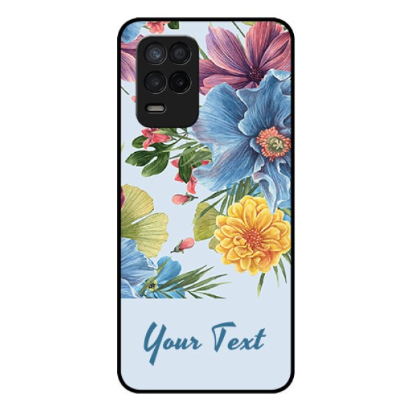 Narzo 30 5G Custom Glass Mobile Case - Stunning Watercolored Flowers Painting Design Narzo 30 5G Custom Glass Mobile Case - Stunning Watercolored Flowers Painting Design