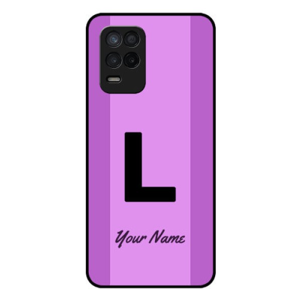Narzo 30 5G Custom Glass Phone Case - Tricolor custom text Design Narzo 30 5G Custom Glass Phone Case - Tricolor custom text Design