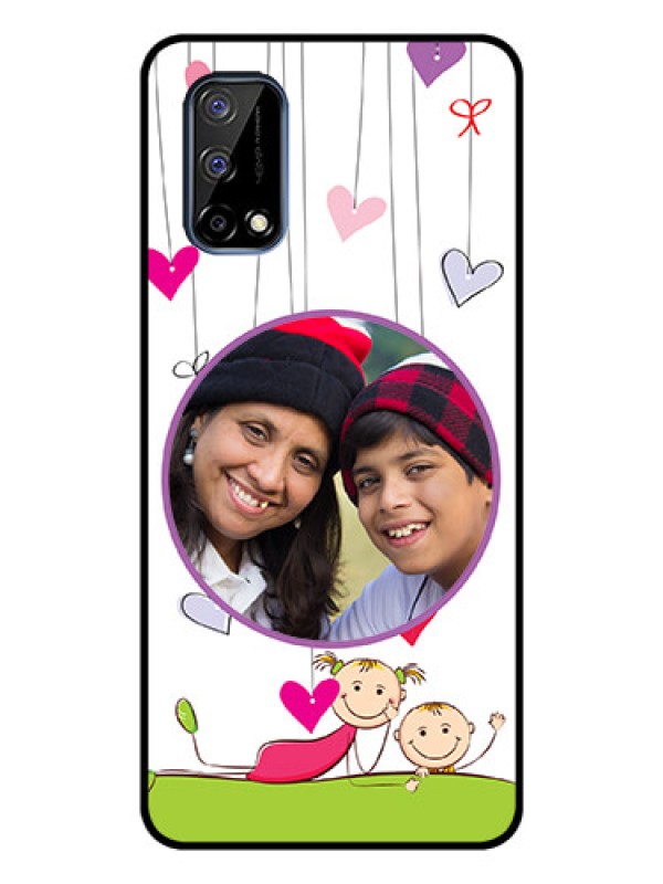 Custom Realme Narzo 30 Pro 5G Photo Printing on Glass Case - Cute Kids Phone Case Design