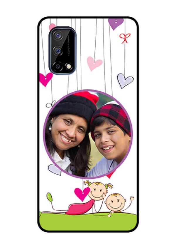 Realme Narzo 30 Pro 5G Photo Printing on Glass Case - Cute Kids Phone Case Design