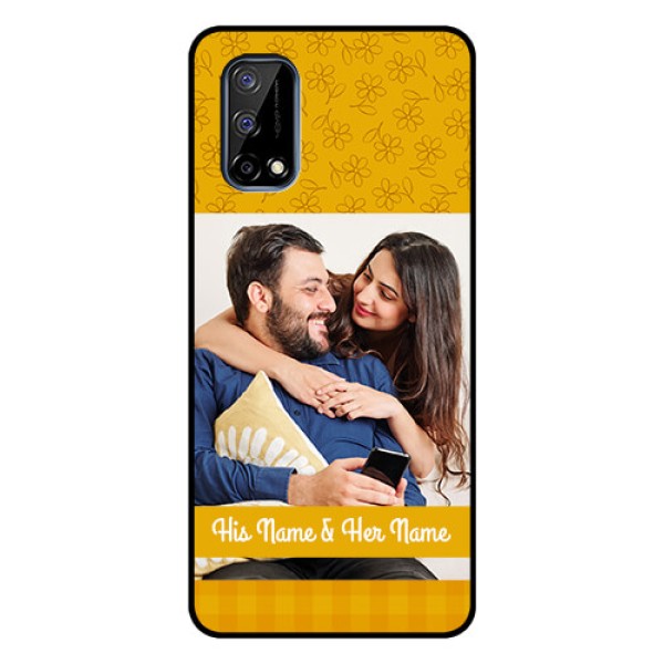 Realme Narzo 30 Pro 5G Custom Glass Mobile Case - Yellow Floral Design