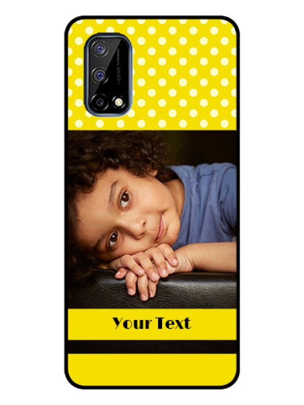 Custom Realme Narzo 30 Pro 5G Custom Glass Phone Case - Bright Yellow Case Design