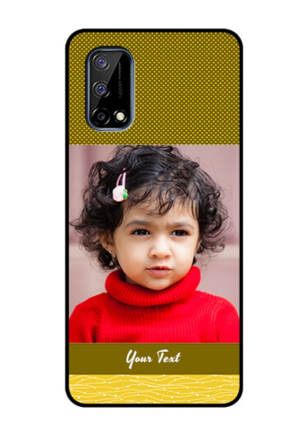 Realme Narzo 30 Pro 5G Custom Glass Phone Case - Simple Green Color Design