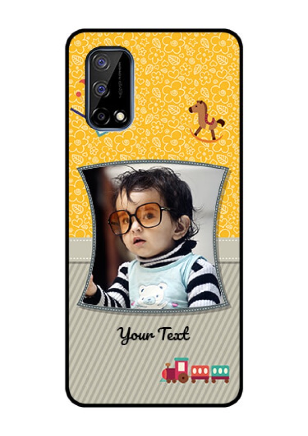 Realme Narzo 30 Pro 5G Personalized Glass Phone Case - Baby Picture Upload Design