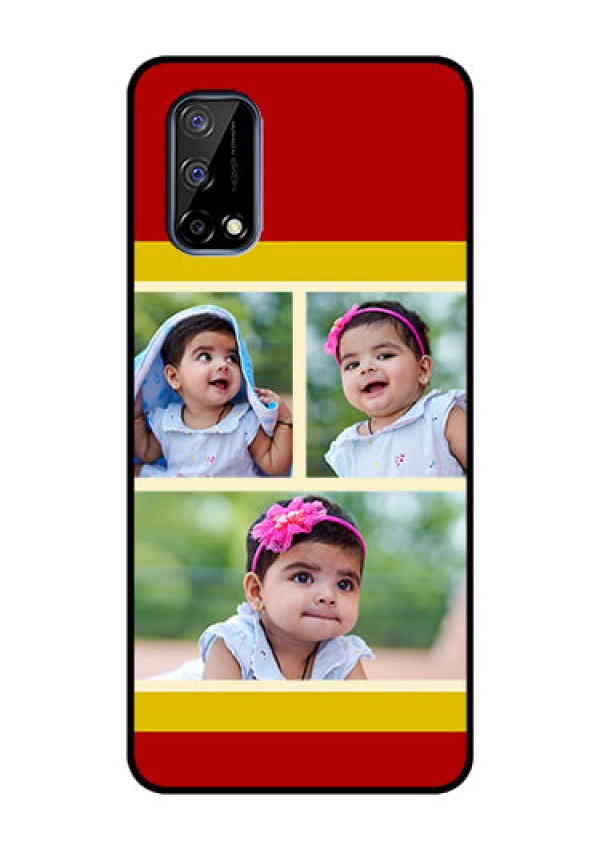Realme Narzo 30 Pro 5G Custom Glass Mobile Case - Multiple Pic Upload Design