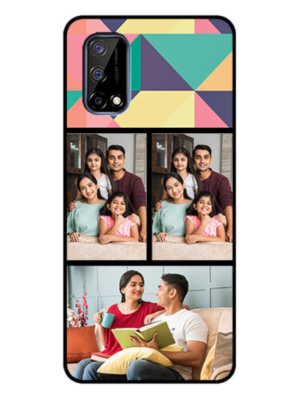 Custom Realme Narzo 30 Pro 5G Custom Glass Phone Case - Bulk Pic Upload Design