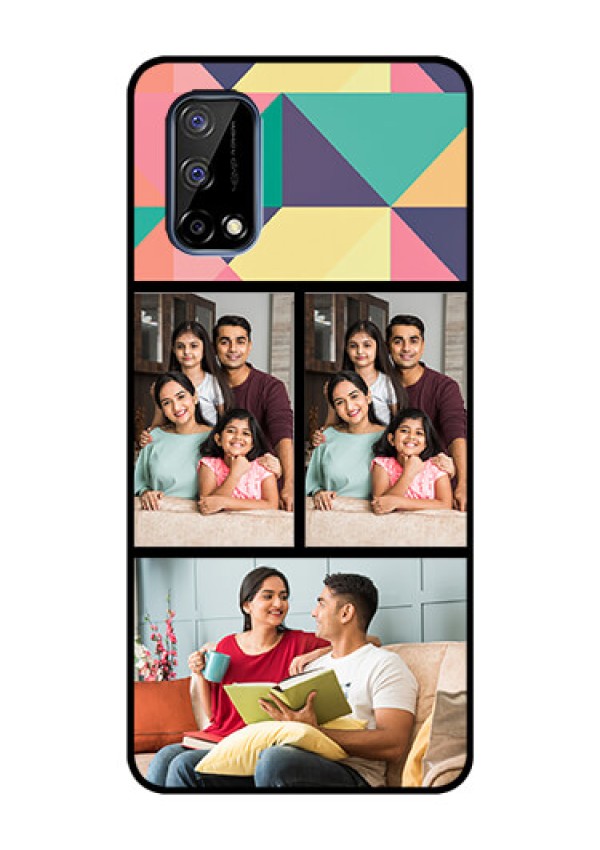 Realme Narzo 30 Pro 5G Custom Glass Phone Case - Bulk Pic Upload Design