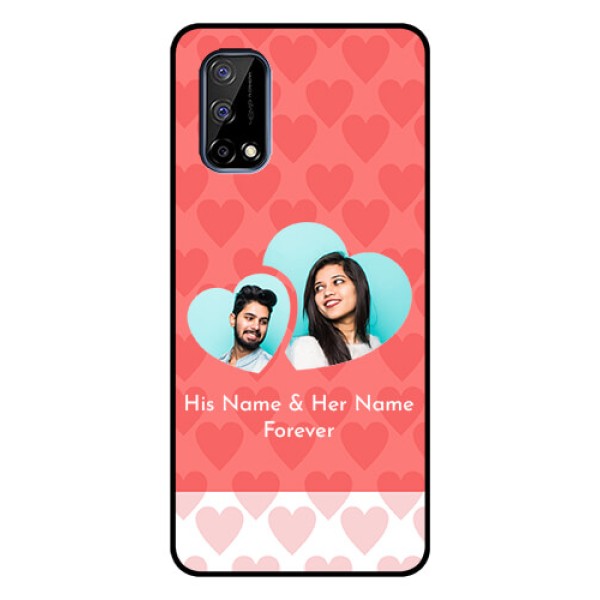 Realme Narzo 30 Pro 5G Personalized Glass Phone Case - Couple Pic Upload Design Realme Narzo 30 Pro 5G Personalized Glass Phone Case - Couple Pic Upload Design
