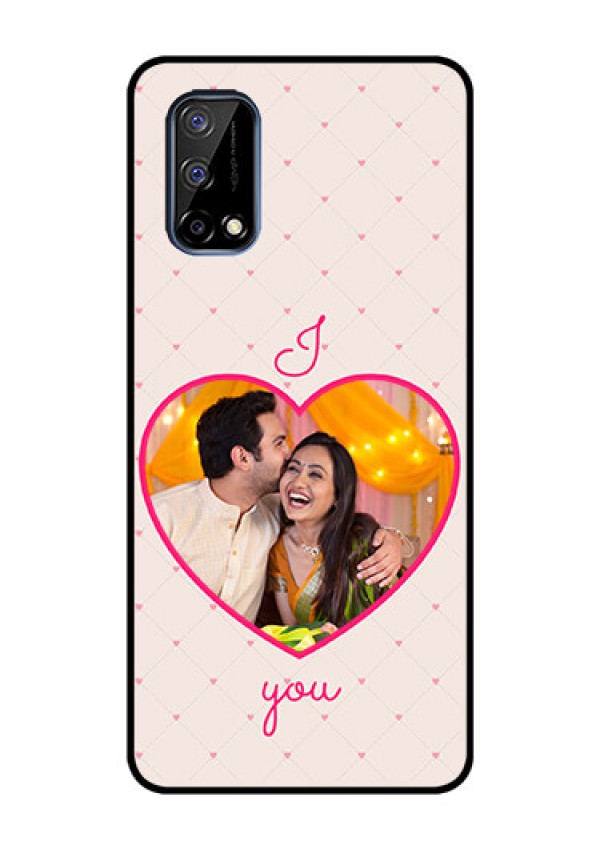 Realme Narzo 30 Pro 5G Custom Glass Mobile Case - Heart Shape Design