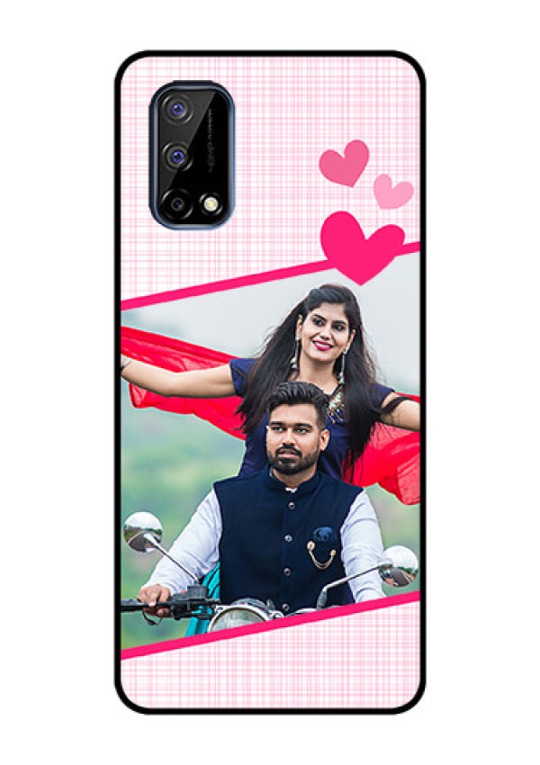 Realme Narzo 30 Pro 5G Custom Glass Phone Case - Love Shape Heart Design