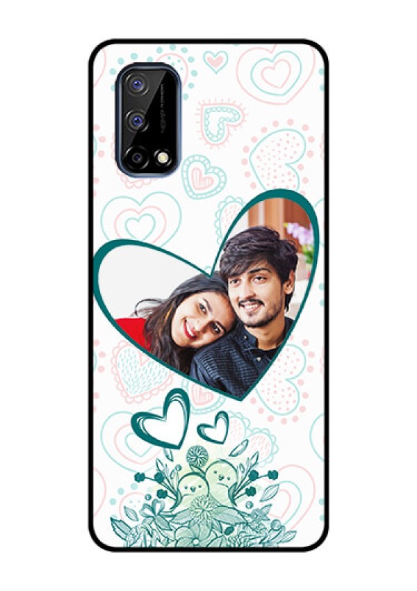 Realme Narzo 30 Pro 5G Photo Printing on Glass Case - Premium Couple Design