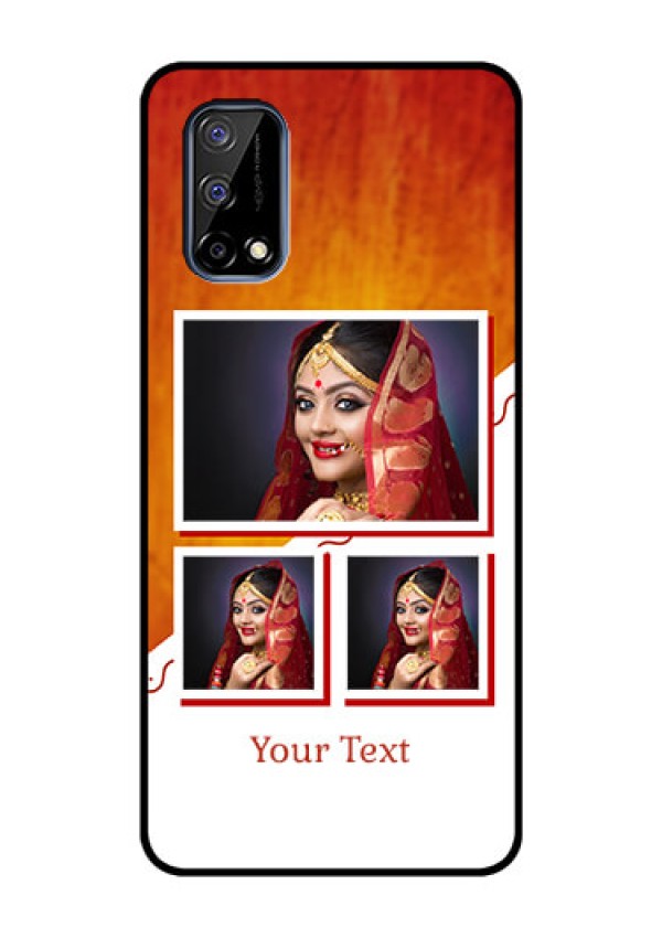 Realme Narzo 30 Pro 5G Custom Glass Phone Case - Wedding Memories Design 