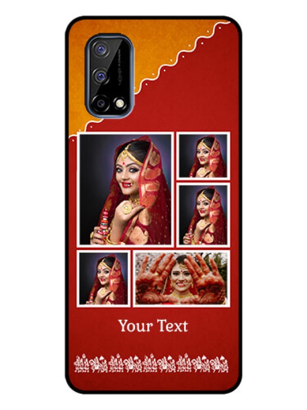 Custom Realme Narzo 30 Pro 5G Personalized Glass Phone Case - Wedding Pic Upload Design