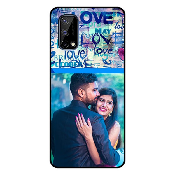 Realme Narzo 30 Pro 5G Custom Glass Mobile Case - Colorful Love Design