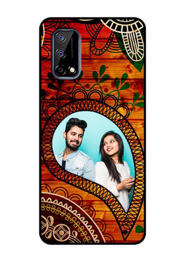 Realme Narzo 30 Pro 5G Personalized Glass Phone Case - Abstract Colorful Design