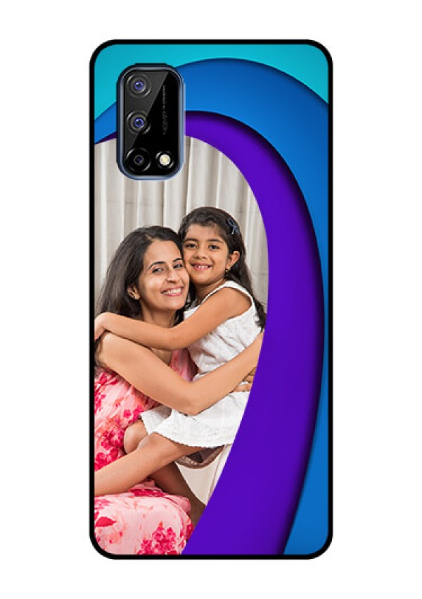 Realme Narzo 30 Pro 5G Photo Printing on Glass Case - Simple Pattern Design
