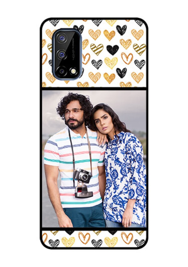 Realme Narzo 30 Pro 5G Photo Printing on Glass Case - Love Symbol Design