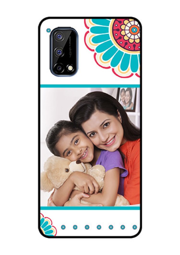 Realme Narzo 30 Pro 5G Custom Glass Phone Case - Flower Design