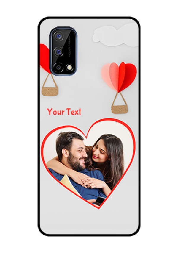 Realme Narzo 30 Pro 5G Custom Glass Mobile Case - Parachute Love Design