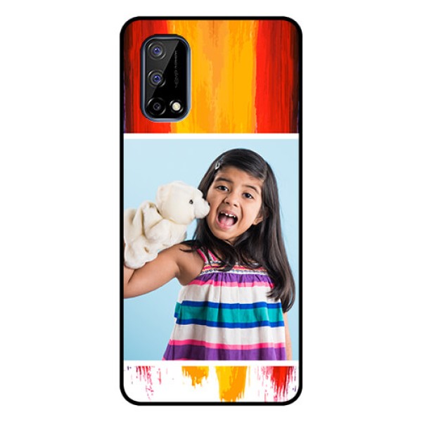 Realme Narzo 30 Pro 5G Personalized Glass Phone Case - Multi Color Design