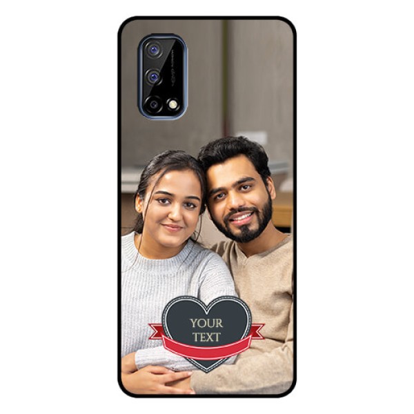 Realme Narzo 30 Pro 5G Custom Glass Phone Case - Just Married Couple Design Realme Narzo 30 Pro 5G Custom Glass Phone Case - Just Married Couple Design