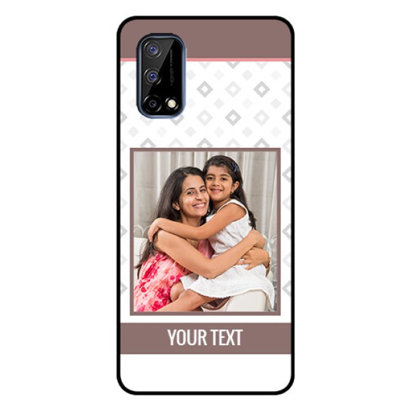 Realme Narzo 30 Pro 5G Photo Printing on Glass Case - Simple Diamond Design Realme Narzo 30 Pro 5G Photo Printing on Glass Case - Simple Diamond Design