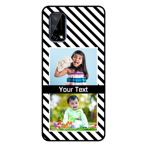 Realme Narzo 30 Pro 5G Photo Printing on Glass Case - Black And White Stripes Design Realme Narzo 30 Pro 5G Photo Printing on Glass Case - Black And White Stripes Design