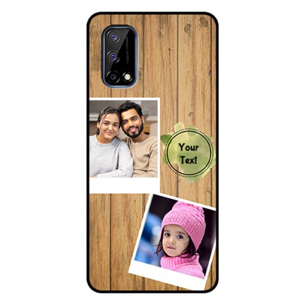 Realme Narzo 30 Pro 5G Custom Glass Phone Case - Wooden Texture Design
