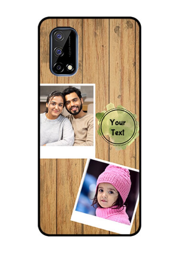 Realme Narzo 30 Pro 5G Custom Glass Phone Case - Wooden Texture Design