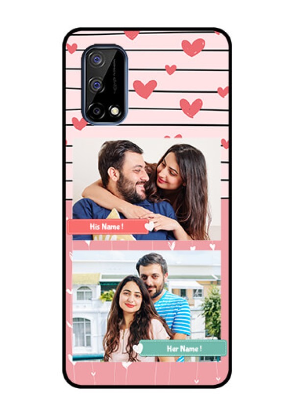 Realme Narzo 30 Pro 5G Custom Glass Mobile Case - Photo with Heart Design