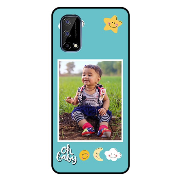 Realme Narzo 30 Pro 5G Personalized Glass Phone Case - Smiley Kids Stars Design Realme Narzo 30 Pro 5G Personalized Glass Phone Case - Smiley Kids Stars Design
